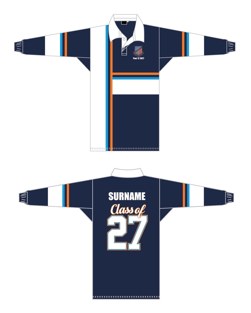 Lambton High School 2027 Leavers Rugby Jersey - 2ND ORDER