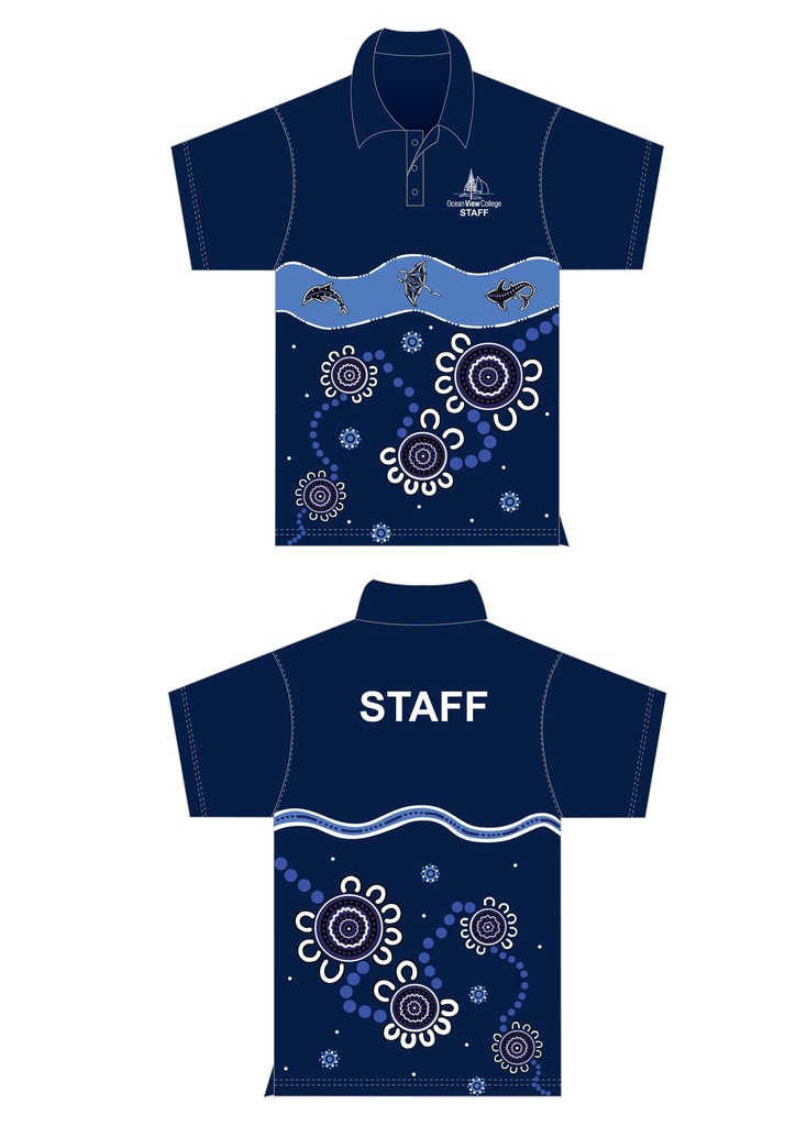 Ocean View College STAFF First Nations Polo Shirt
