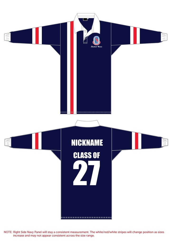 Port Hacking High School 2027 Leavers Rugby Jersey