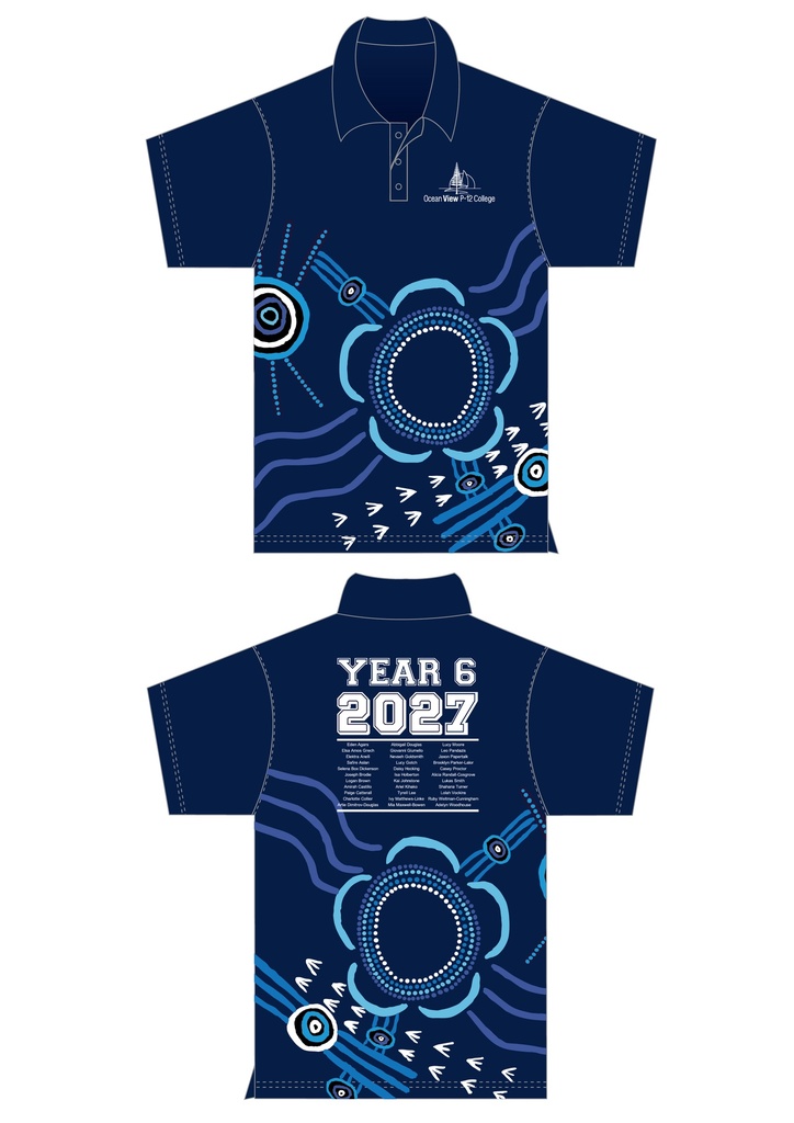 Ocean View College 2027 Year 6 Commemorative Polo