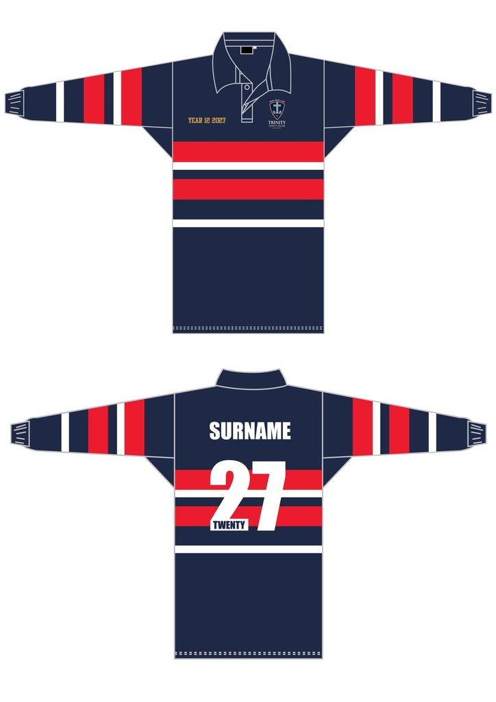 Trinity Catholic College 2027 Leavers Rugby Jersey
