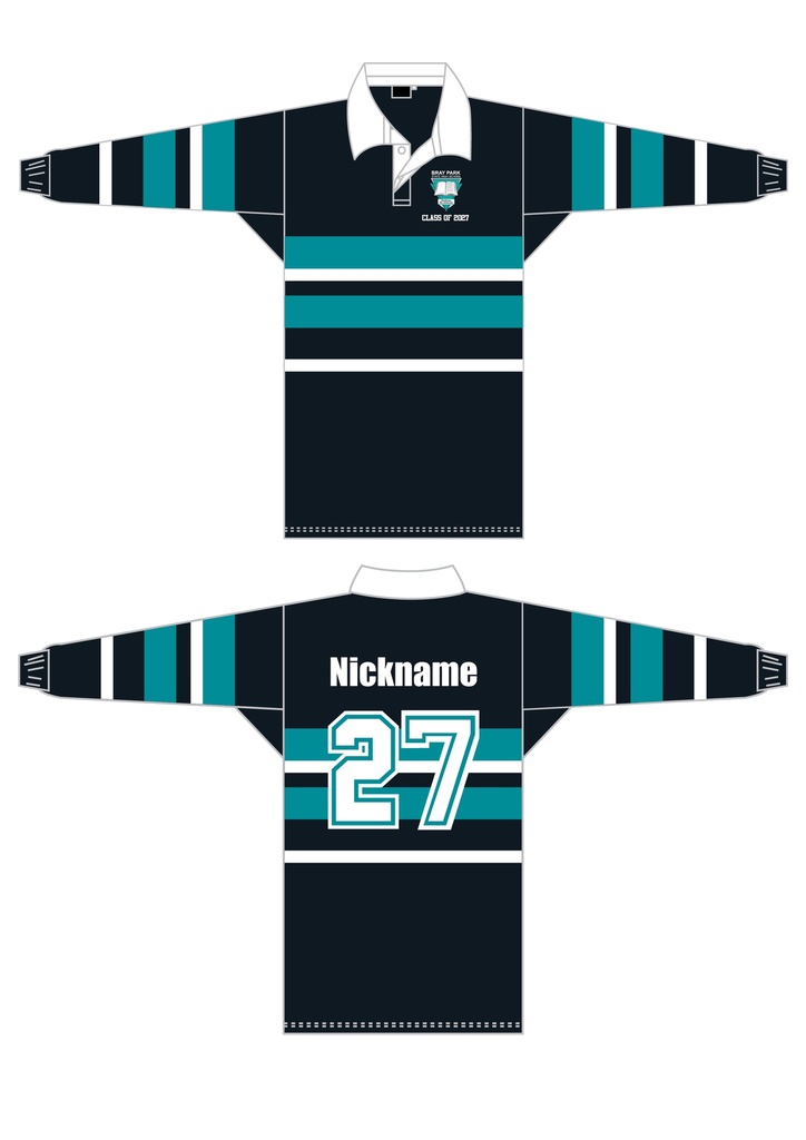 Bray Park State High School 2027 Leavers Rugby Jersey