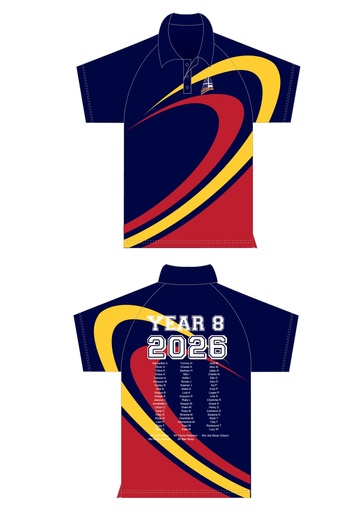 Lakes Grammar 2026 YEAR 8 Commemorative Polo