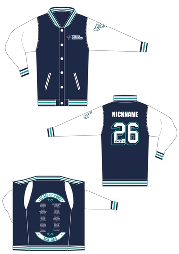 Wyong Christian Community School 2026 Leavers Varsity Jacket