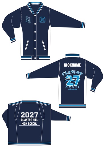 Quakers Hill High School 2027 Leavers Varsity Jacket
