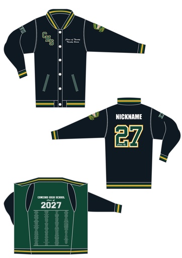 Concord High School 2027 Leavers Varsity Jacket
