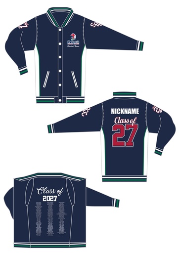 St. Peter's Catholic College Tuggerah 2027 Leavers Varsity Jacket